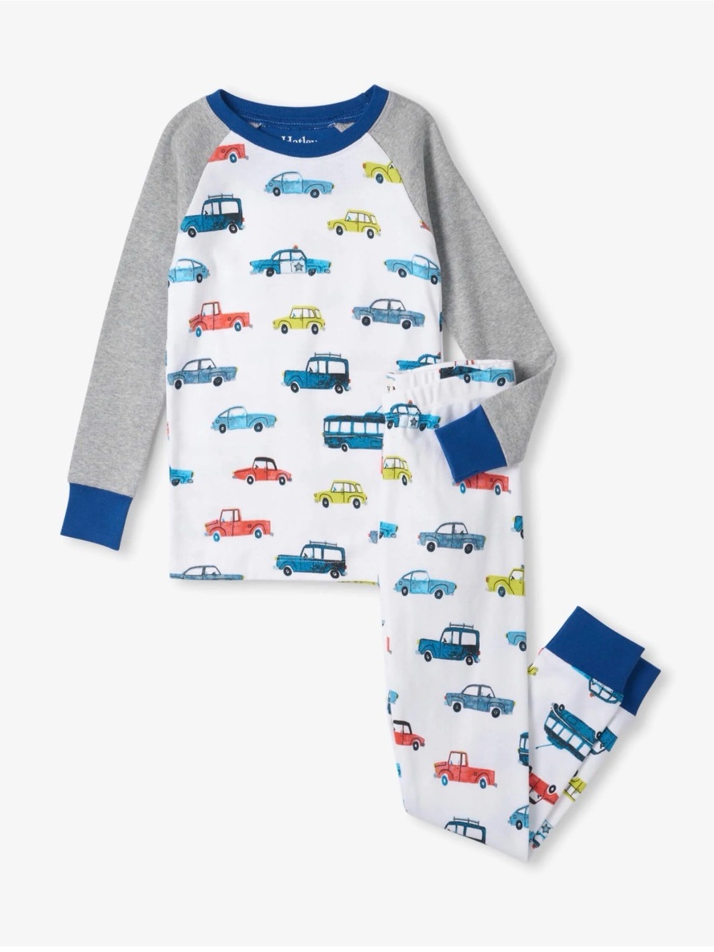 Hatley Cars Raglan Kids Pajama Set